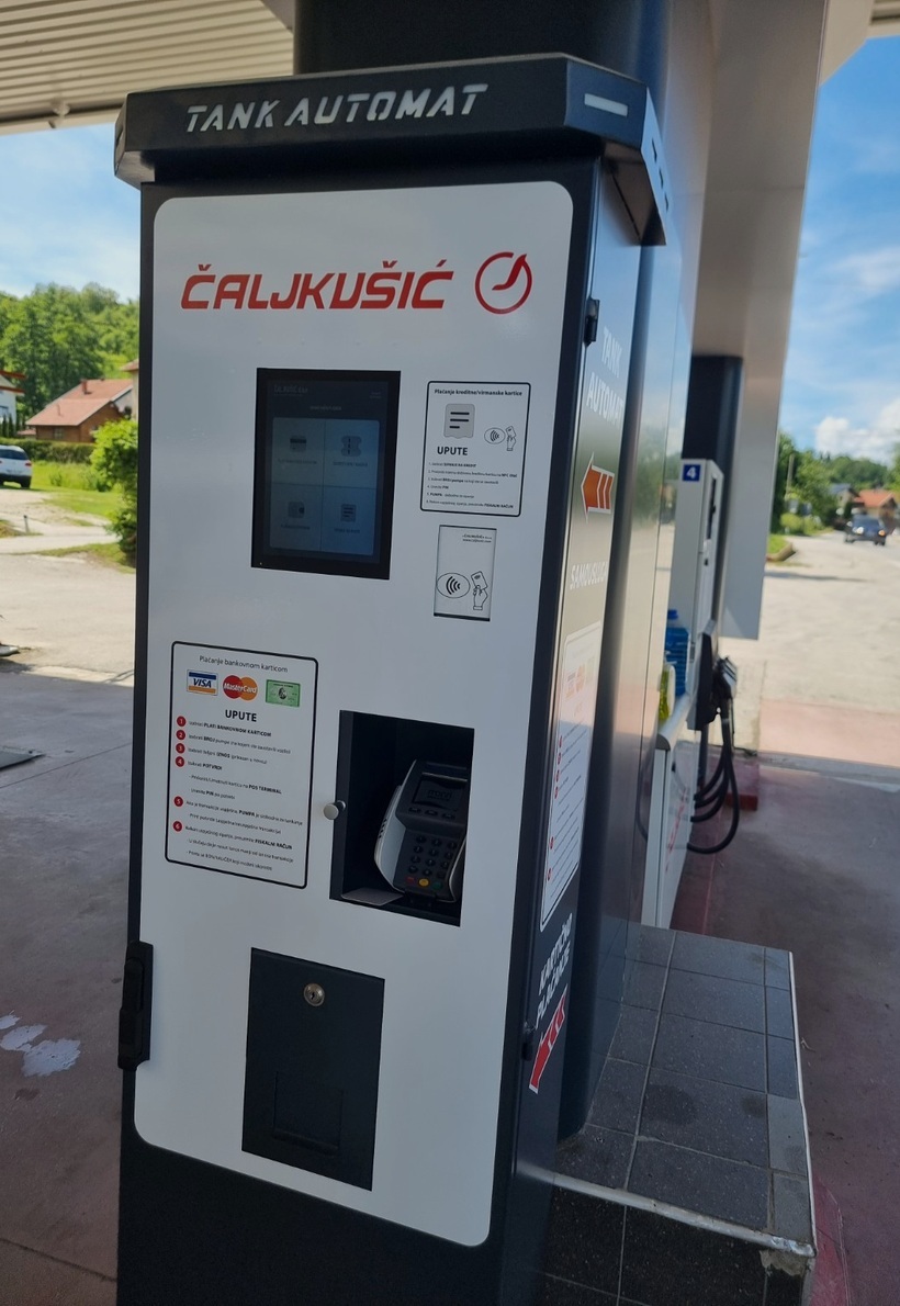 Čaljkušić tankautomat na lokaciji