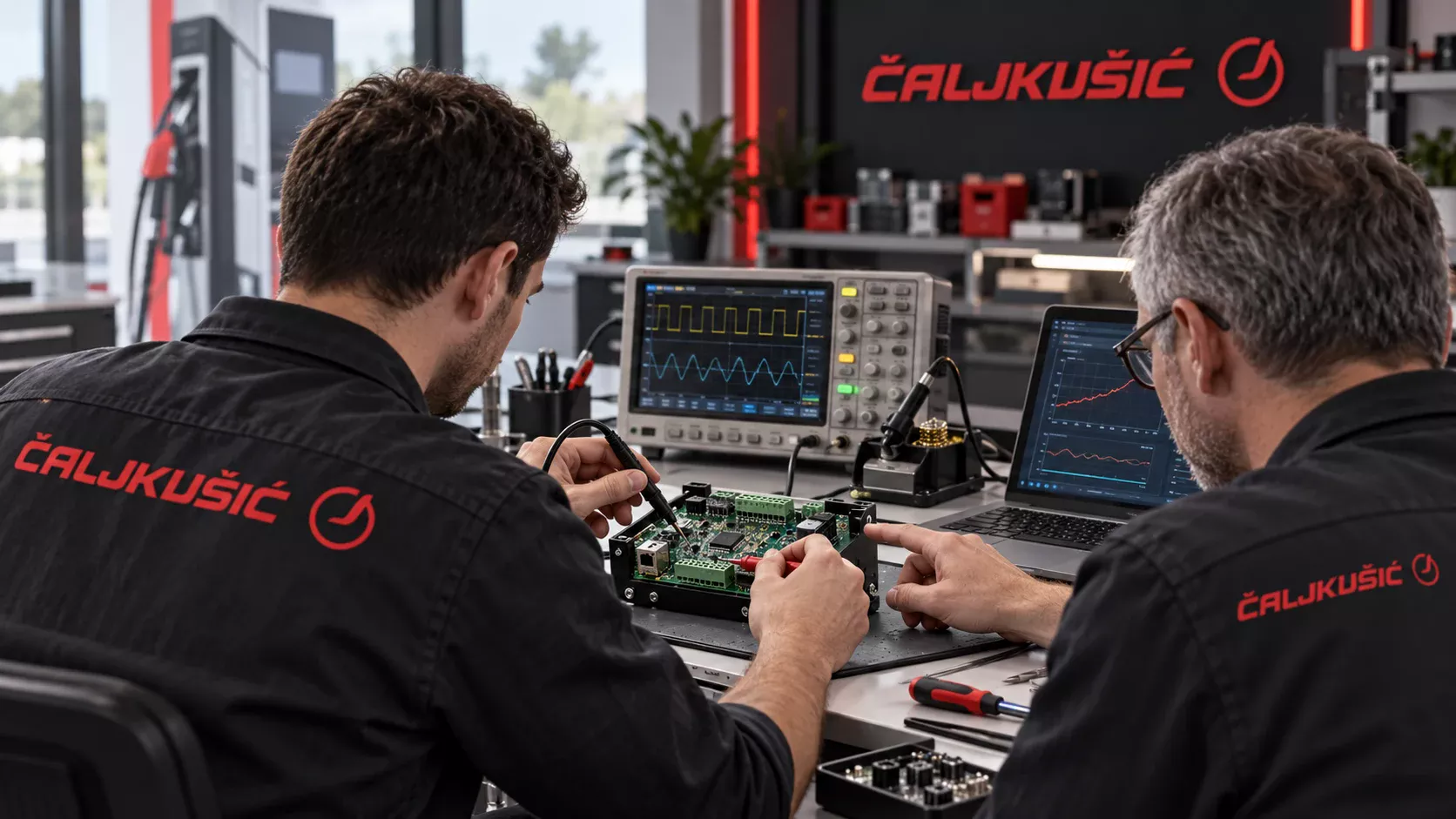 Prezentacijski vizual razvoja elektronike Čaljkušić
